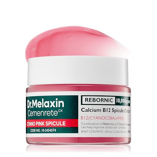 Dr.Melaxin Cyano Pink Spicule Cream With Calcium & Vitamin B12 Spicule Treatment For Dark Circles & Fine Lines Niacinamide For Hydrating & Firming 1.69 Fl.Oz