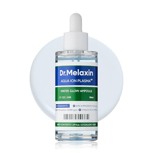 Dr.Melaxin Aqua Ion Plasma Water Glow Ampoule For Hydrating Face Moisturizer For Dry Sensitive Skin Moisturizing & Soothing Care Korean Skincare 50Ml 1.69 Fl Oz