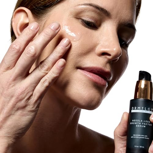 Drmtlgy Needle-Less Growth Factor Serum For Face Multi-Peptide & Hyaluronic Acid Facial Serum Firming & Lifting Skin Barrier Support & Wrinkle Care