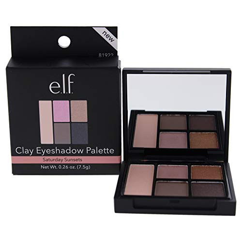 E.L.F. Long Lasting Wear Clay Eyeshadow Palette Saturday Sunsets 0.26 Ounce