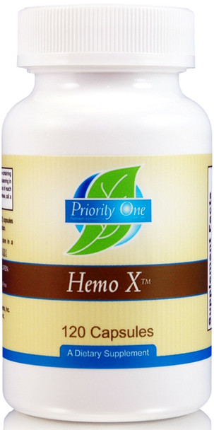 Priority One Hemo-X 120 Capsules