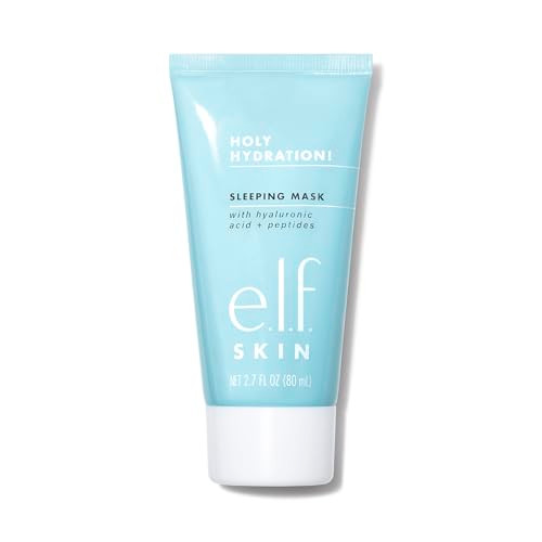 E.L.F. Skin Holy Hydration Sleeping Mask Moisturizing & Plumping Dual-Use Sleep Or Rinse-Off Face Mask Soothes Skin With A Creamy Formula