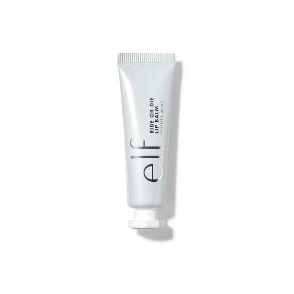 E.L.F. Ride Or Die Lip Balm Ultra-Hydrating Clear Lip Balm Infused With Jojoba Oil Sheer Finish Mighty Mint 0.42 Oz (12G)