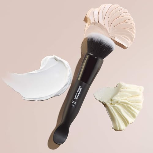 E.L.F. Putty Primer Brush & Applicator Dual-Ended Makeup Tool For Applying E.L.F. Putty Products Made With Synthetic Bristles Vegan & Cruelty-