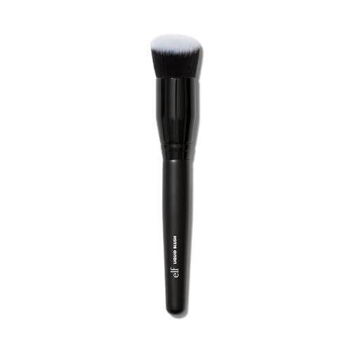 E.L.F. Camo Liquid Blush Brush Angled Blush Brush Ideal For Applying & Blending Colors On Cheeks Soft Dense Bristles Vegan & Cruelty-