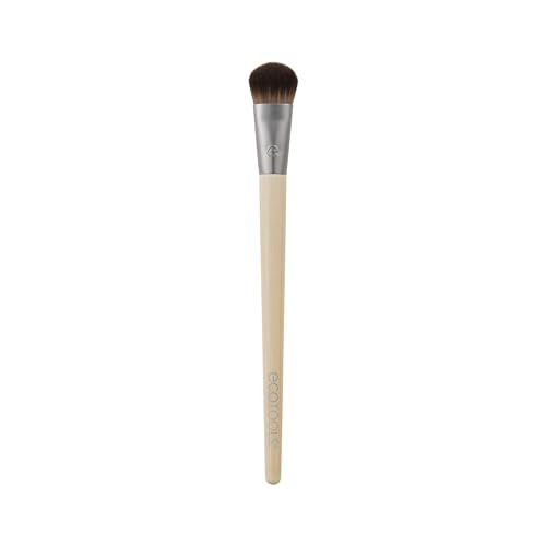 Ecotools Precision Concealer Makeup Brush For Concealing Under Eyes & Imperfections Sculpt Skin Works With Liquid & Cream Makeup Synthetic Bristles Cruelty- & Vegan 1 Count