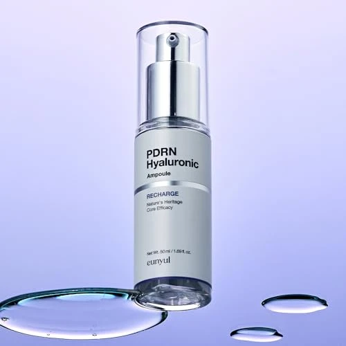 Eunyul Pdrn Hyaluronic Recharge Ampoule (1.69 Fl. Oz / 50Ml) Korean Hydrating Serum For Moisture & Skin Barrier Care Lightweight Facial Ampoule