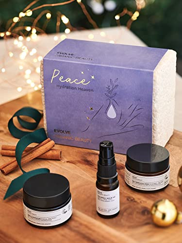 Evolve Organic Beauty - Hydration Heaven Natural Skincare Kit Small-Batch Vegan Clean Beauty (3 Piece Set) Packaging May Vary