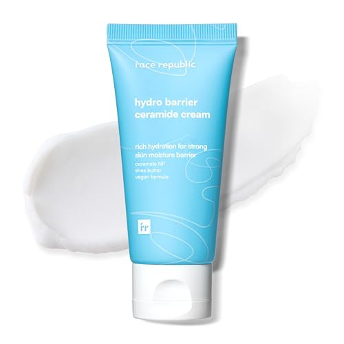 Face Republic Hydro Barrier Ceramide Cream 50Ml 1.69 Fl Oz Rich Cream For Extra Dry Skin Deep Moisture Skin Barrier Protection Skin Relief Ceramide Shea Butter Vegan Korean Skin Care