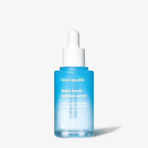 Face Republic Hydro Boost Solution Serum 45Ml 1.52 Fl Oz Hyaluronic Acids Adenosine Hydrating Refining Anti-Wrinkle No Artificial Color For Dry Sensitive Skin Vegan Korean Skin Care