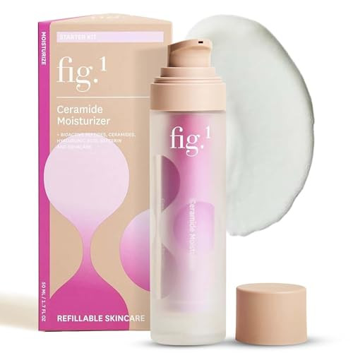 Fig.1 Hero Duo - Micellar Oil Cleanser Makeup Remover + Ceramide Moisturizer 2-Step Routine To Cleanse Hydrate & Strengthen Skin Barrier Dermatologist Developed Vegan Refillable
