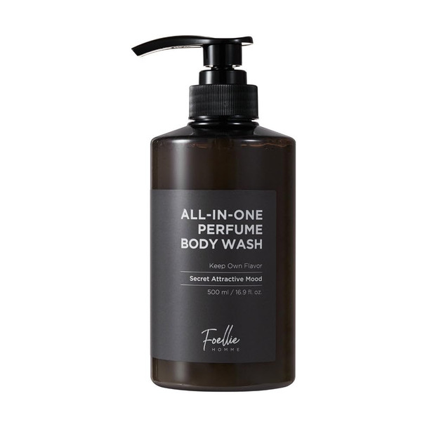 Foellie Homme All-In-One Perfume Body Wash 500Ml Fragrances Cleanser For Men