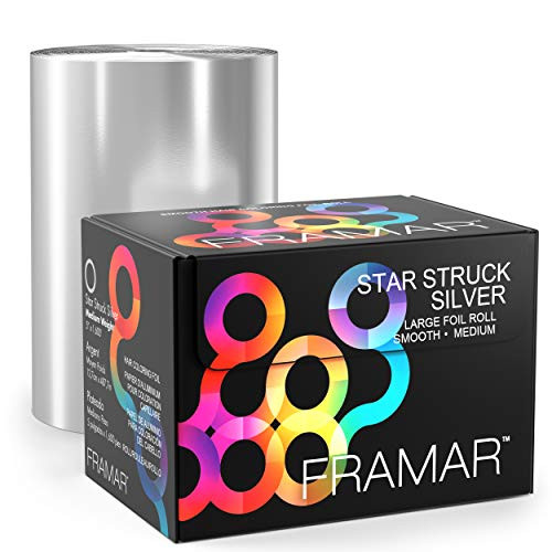 Framar Large Silver Hair Foil Hair Foils For Highlighting Long Hair Salon Foil For Hair Highlighting Salon Foils For Hair Customizable Length Smooth 1600 Ft