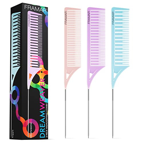 Framar Star Struck Silver Pop Up Hair Foil - Framar Dreamweaver Highlight Comb Set