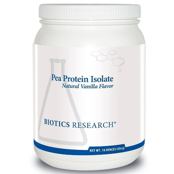 Biotics Research Pea Protein Isolate Natural Vanilla Flavor 16 Oz