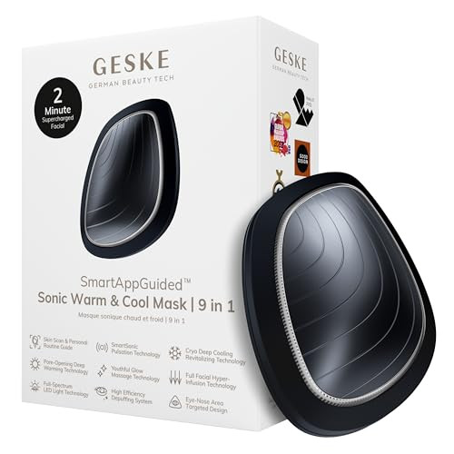Geske Smartappguided Sonic Warm & Cool Mask 9 In 1 With Ultra Hydrating Mask