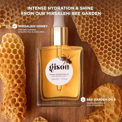 Gisou Honey Gloss Duo Honey Infused Hair Oil & Lip Oil For Long-Lasting Hydration & Shine