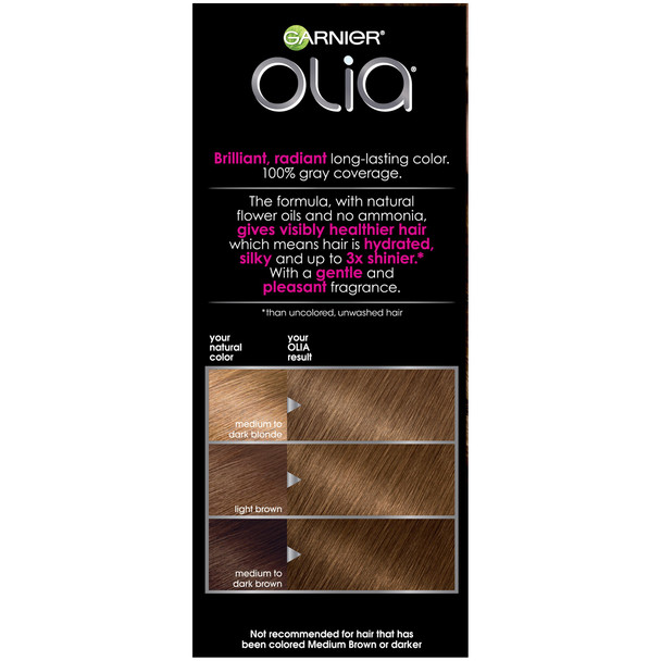 Garnier Olia Ammonia Free Hair Color [6 1/2.3] Lightest Golden Brown 1 Ea
