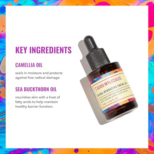 Good Molecules Ultra-Hydrating Facial Oil - Face Moisturizer With Nourishing Sea Buckthorn And Camellia Oils - Hydrating Skin Care For Face