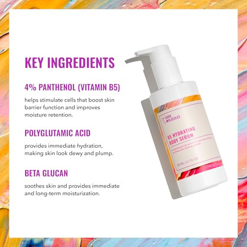 Good Molecules B5 Hydrating Body Serum - Vitamin B5 Ultra Hydrating Serum With Beta Glucan To Retain Moisture And Plumpness Skin Care For Body