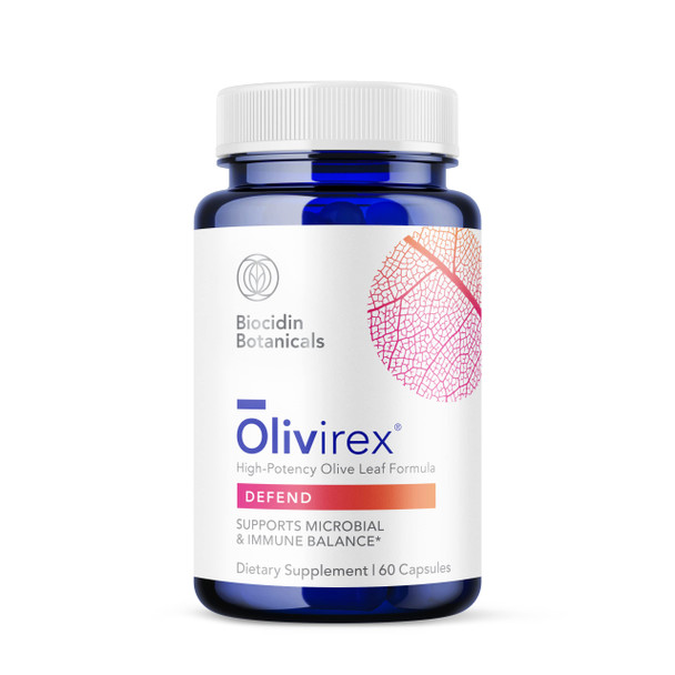 Biocidin Botanicals Olivirex - High Potency Olive Leaf Formula 60 Capsules