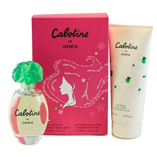 Parfums Gres Cabotine De Gres By Parfums Gres For Women. Set ( Eau De Toilette Spray 3.4-Ounces + Perfumed Body Lotion 6.76-Ounces )