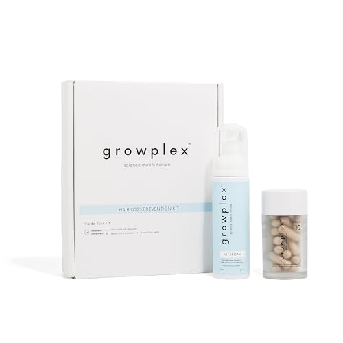 Growplex Hair Growth Support Bundle Vitafoam Scalp Care Foam + Complex10 Hair Supplement Helps Support Fuller Thicker-Looking Hair Biotin & Zinc Daily Use