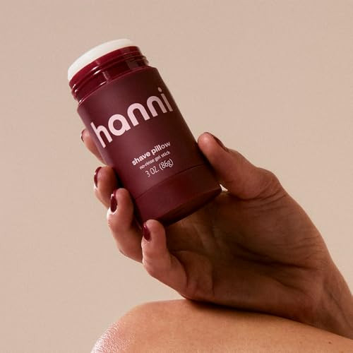 Hanni Shave Pillow Shaving Gel For Women And Men Hair Removal Products For Pubic Body Hair Or Legs In-Shower/Waterless Razor Travel Friendly Skin Care Moisturizer Women's Grooming 3 Oz