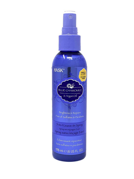 Hask Blue Chamomile Argan Oil 5 In 1 Leave In Spray Conditioner 6 Oz