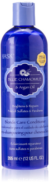Hask Blue Chamomile And Argan Oil Blonde Care Conditioner 12 Ounce