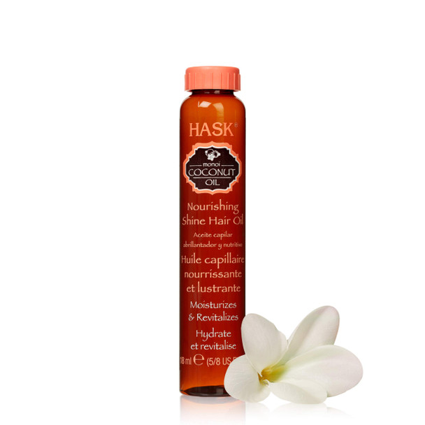 Hask Nourishing Monoi Coconut Shine Oil Vial 0.625 Ounce (Ha32378)
