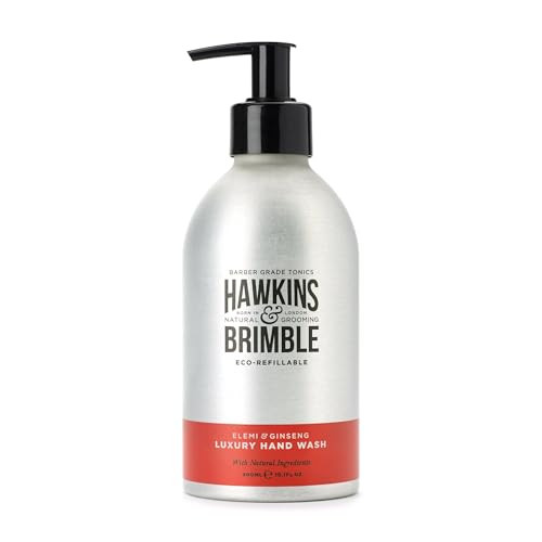 Hawkins & Brimble Cleansing Hand Wash Eco-Refillable 10.1 Fl Oz (300Ml) Naturally Fragranced - Bottle For Life Eco Friendly
