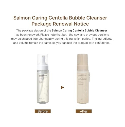 Heveblue Salmon Caring Centella Bubble Cleanser - Salmon Pdrn Ph 5.5 Salmon Egg Extract Centella Moisturizing Balancing Pore Cleansing Low Irritation Hypoallergenic Sensitive Skin