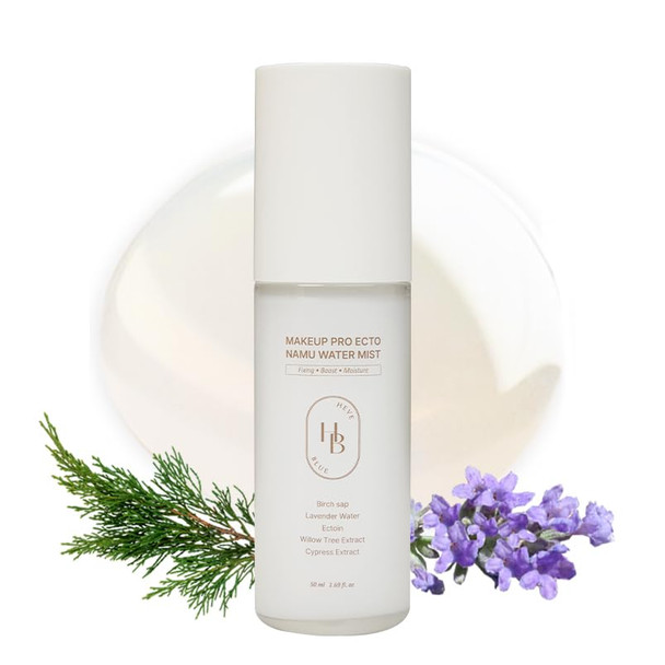 Heveblue Makeup Pro Ecto Namu Water Mist - Sensitive Skin Korean Skincare Vegan Makeup Fixer Facial Spray Hydro Fitting Skin Boosting Moisturizing Calming Skin Conditioning Hypoallergenic