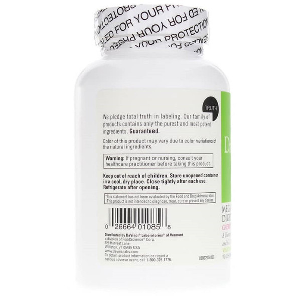 Davinci Labs Mega Probiotic Nd With Digestive Enzymes Chewable Cherry Flavored 90 Tablets