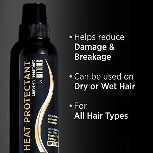 Hot Tools Hair Heat Protectant Leave-In Treatment Spray 8 Ounce
