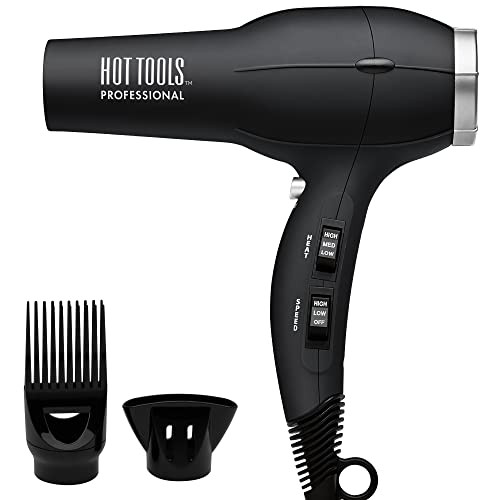 Hot Tools Pro Artist 1875W Turbo Ionic Dryer Smooth Frizz Blowouts (Black)
