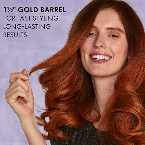 Hot Tools 1 1/2" Curling Wand For Beginners Heat Protectant Glove Included Long-Lasting Results Defined Curls And Easy To Use With Temperature Control For All Hair Types Up To 430