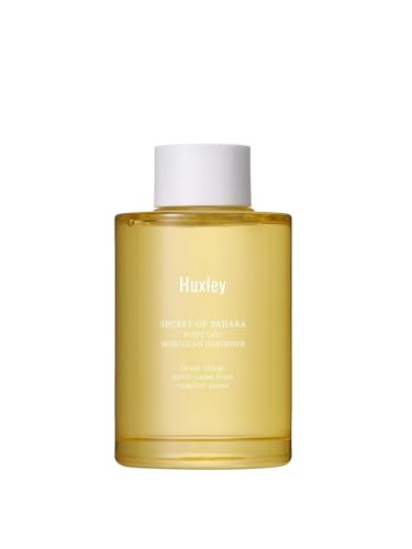 Huxley Secret Of Sahara Body Oil Moroccan Gardener 3.38 Fl. Oz Korean Ultra Hydrating Body Oil Deep Hydration With Vitamins A B2 E And K ( Package)