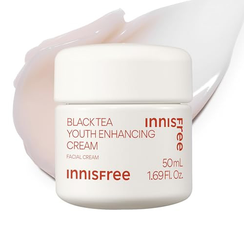 Innisfree Black Tea Youth Cream Korean Moisturizer With Hyaluronic Acid For Radiance Firm Skin Hydration And Visible Anti-Aging Benefits