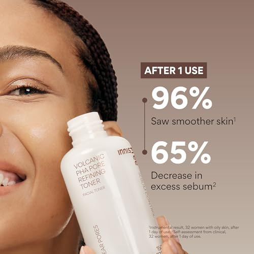 Innisfree Volcanic Pha Toner Korean Skincare With Aha & Bha Refines Texture Controls Oil Exfoliating Face Treatment