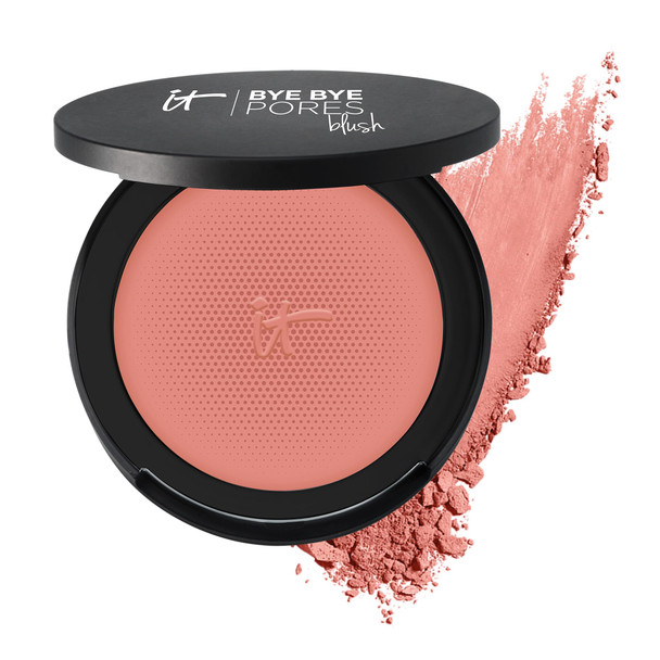 It Cosmetics Bye Bye Pores Blush - Sheer Buildable Color - Diffuses The Look Of Pores & Imperfections - With Silk Hydrolyzed Collagen Peptides & Antioxidants 0.192 Oz