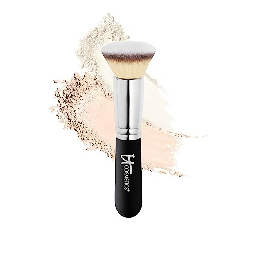 It Cosmetics Heavenly Luxe Flat Top Buffing Foundation Brush 6 - Foundation Brush For Liquid Makeup & Foundation Powder - Makeup Brush With Award-Winning Heavenly Luxe Hair