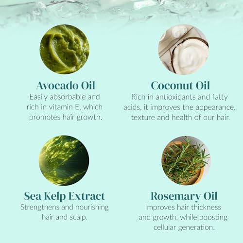 K Kerotin Kerotin Hair Growth Shampoo And Conditioner Set Products For Scalp Care Hair Loss & Thinning Hair With Rosemary Oil Biotin & Keratin Curly Girl Method Verified Natural Sulfate Made In Usa