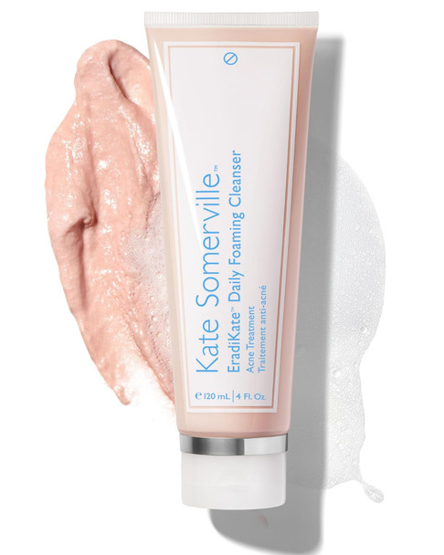 Kate Somerville Eradikate 3% Sulfur Daily Foaming Cleanser Acne Treatment Clinically Formulated Medicated Face Wash Balances Skin & Cleans Pores 4 Fl Oz