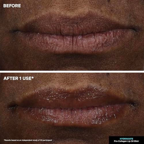 Kate Somerville Pro-Collagen Lip Oil Elixir Hydrating Lip Balm For Plump Glossy Lips Clear No-Tint Formula 0.24 Fl Oz