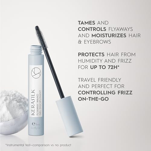 Kerasilk Flyaway Wand For On-The-Go Frizz Control Vegan And Sulfate 8Ml
