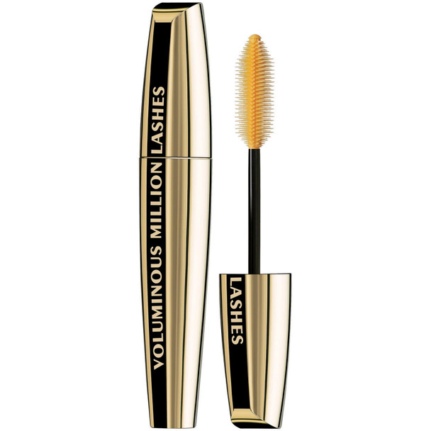 L'Oreal Paris L Oreal Paris Makeup Voluminous Million Lashes Mascara Volumizing Collagen Infused Eye Makeup Amplifying Mascara Brush Washable Black 0.30 Fl Oz 1 Count