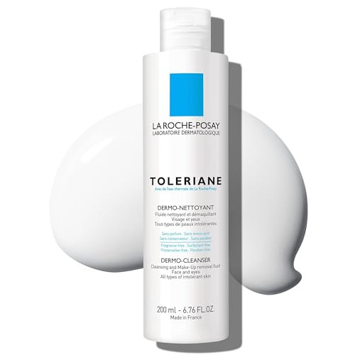 La Roche-Posay Toleriane Dermo Facial Cleanser For Face & Eyes Gentle Face Wash And Makeup Remover Milky Texture Fragrance Preservative