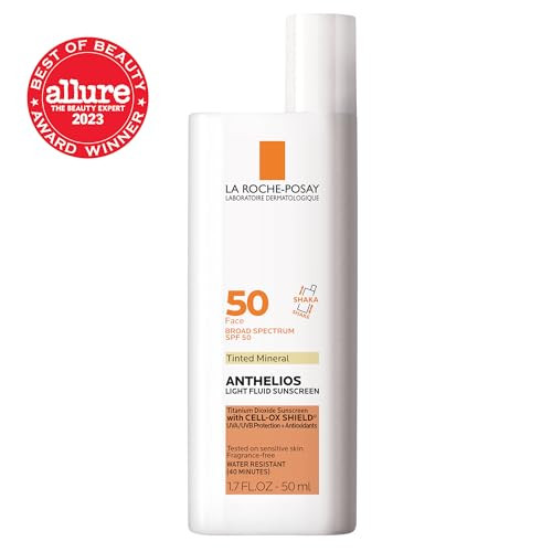 La Roche-Posay La Roche Posay Anthelios 50 Mineral Tinted Ultra Light Sunscreen Fluid 50Ml/1.7Oz (Pack Of 2)